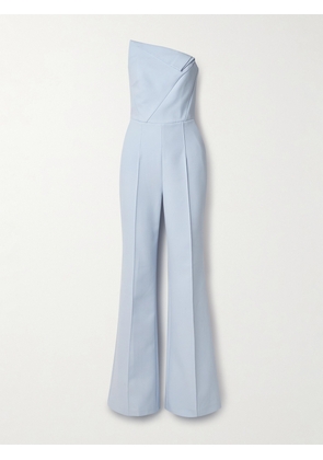 ROLAND MOURET - Strapless Crepe Jumpsuit - Blue - UK 6,UK 8,UK 10,UK 12,UK 14