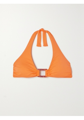 Melissa Odabash - Paris Embellished Halterneck Bikini Top - Orange - UK 6,UK 8,UK 10,UK 12,UK 14,UK 16