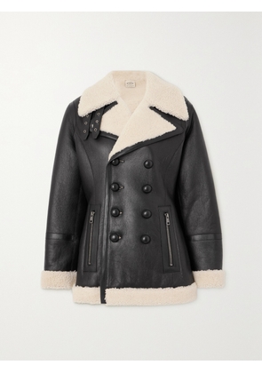 Tod's - Double-breasted Shearling Jacket - Black - IT36,IT38,IT40,IT42,IT44