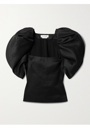 Gabriela Hearst - Ceri Linen Top - Black - IT36,IT38,IT40,IT42,IT44,IT46