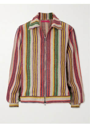 The Elder Statesman - Coastal Decon Striped Linen-jacquard Jacket - Multi - x small,small,medium,large
