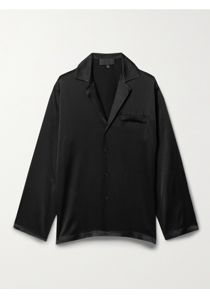 Nili Lotan - Juste Silk-satin Shirt - Black - x small,small,medium,large
