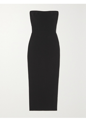 Alex Perry - Callan Strapless Crepe Midi Dress - Black - UK 4,UK 6,UK 8,UK 10,UK 12,UK 14,UK 16,UK 18,UK 20