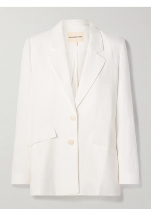 MARA HOFFMAN - Tatum Hemp Blazer - White - xx small,x small,small,medium,large,x large
