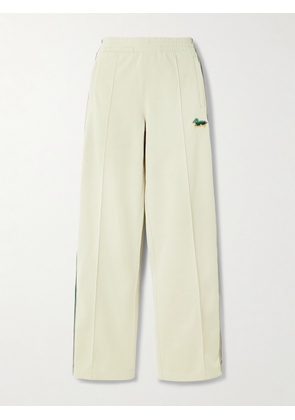 Burberry - Embroidered Striped Jersey Track Pants - Brown - x small,small,medium,large,x large