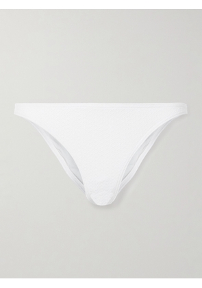 Melissa Odabash - Tenerife Seersucker Bikini Briefs - White - UK 6,UK 8,UK 10,UK 12,UK 14,UK 16