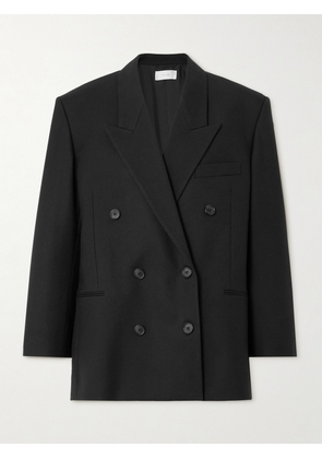 The Row - Timoty Double-breasted Wool-twill Blazer - Black - x small,small,medium,large,x large