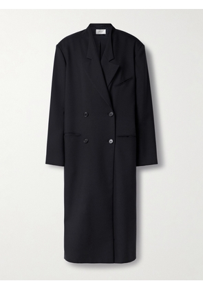 The Row - Indra Oversized Double-breasted Wool-twill Coat - Blue - x small,small,medium,large