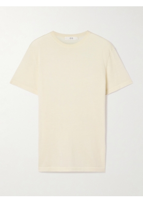 Co - Cashmere T-shirt - Ivory - x small,small,medium,large,x large