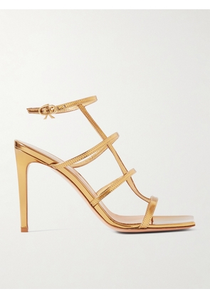 Gianvito Rossi - 95 Metallic Leather Sandals - Gold - IT35,IT36,IT36.5,IT37,IT37.5,IT38,IT38.5,IT39,IT39.5,IT40,IT40.5,IT41,IT41.5,IT42