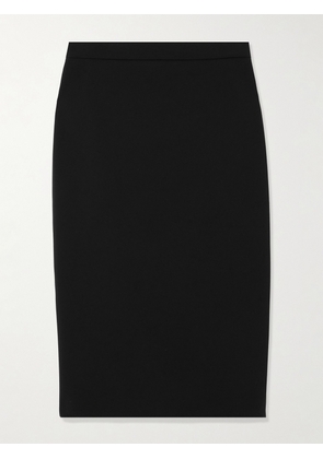 Max Mara - Lubiana Stretch-crepe Midi Skirt - Black - UK 4,UK 6,UK 8,UK 10,UK 12,UK 14,UK 16,UK 18