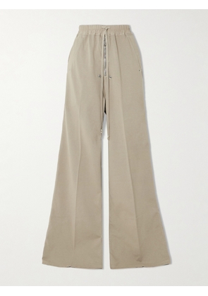 Rick Owens - Eyelet-embellished Cotton Wide-leg Pants - Brown - x small,small,medium,large,x large,xx large