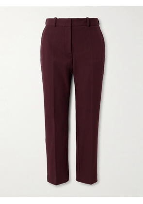 Joseph - Coleman Stretch-gabardine Straight-leg Pants - Burgundy - FR 34,FR 36,FR 38,FR 40,FR 42,FR 44