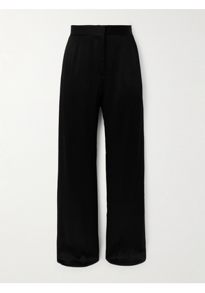 AZ FACTORY - + Lutz Huelle Astra Satin-crepe Slim-leg Pants - Black - FR 34,FR 36,FR 38,FR 40,FR 42