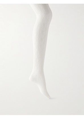 Wolford - Rose Fishnet Tights - Ecru - x small,small,medium,large