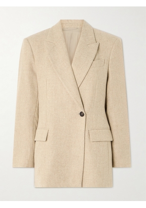 Brunello Cucinelli - Brushed Alpaca-blend Blazer - Neutrals - IT38,IT40,IT42,IT44,IT46