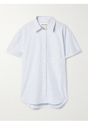 RÓHE - Striped Cotton-poplin Shirt - White - FR 34,FR 36,FR 38,FR 40,FR 42,FR 44