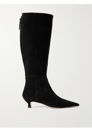 Aeyde - Zazie Suede Knee Boots - Black - IT35,IT36,IT37,IT38,IT39,IT40,IT41,IT42