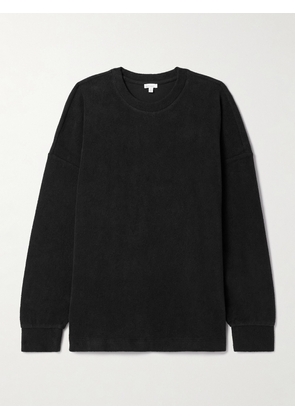 Skin - Comfy Organic Cotton-fleece Sweater - Black - 0,1,2,3,4,5