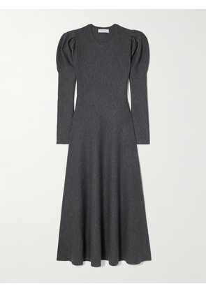 Gabriela Hearst - Hannah Wool And Cashmere-blend Midi Dress - Gray - x small,small,medium,large,x large