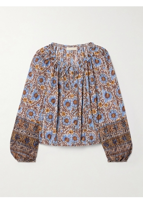 Ulla Johnson - Silvia Floral-print Cotton-blend Voile Blouse - Multi - US0,US2,US4,US6,US8,US10,US12,US14,US16
