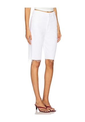 MOTHER The Maven Bermuda Fray in White. Size 24. Also in 25, 26, 27, 28, 29.