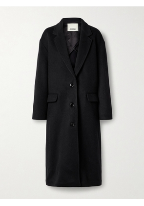 Isabel Marant - Efezia Brushed Wool-blend Coat - Black - FR 34,FR 36,FR 38,FR 40,FR 42