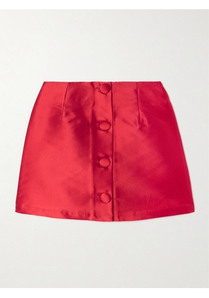 DESTREE - Lucio Taffeta Mini Skirt - Red - x small,small,medium,large