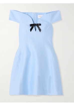 SHUSHU/TONG shushutong ホワイトミニワンピース 半袖 ShuShu/Tong Floral Slim-Fit Mini Dress in White | Lyst