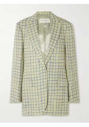 Dries Van Noten - Checked Crepe Blazer - Brown - x small,small,medium