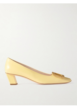 Roger Vivier - Belle Vivier Patent-leather Pumps - Yellow - IT35,IT36,IT36.5,IT37,IT37.5,IT38,IT38.5,IT39,IT39.5,IT40,IT40.5,IT41,IT41.5,IT42