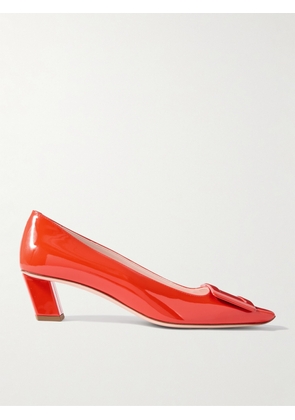 Roger Vivier - Belle Vivier 45 Patent-leather Pumps - Red - IT34,IT35,IT35.5,IT36.5,IT37,IT37.5,IT38,IT38.5,IT39,IT39.5,IT40,IT41,IT41.5