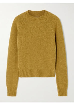 Dries Van Noten - Brushed Alpaca-blend Sweater - Yellow - x small,small,medium,large