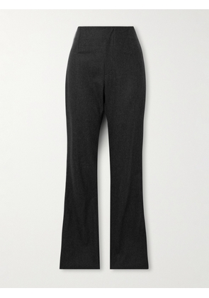 The Frankie Shop - Morrison Wool-blend Straight-leg Pants - Gray - x small,small,medium,large,x large