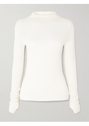 The Frankie Shop - Danae Hooded Ribbed-knit Top - White - XS,S,M,L,XL