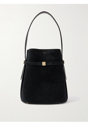 TOTEME - Belted Suede Tote - Black - One size