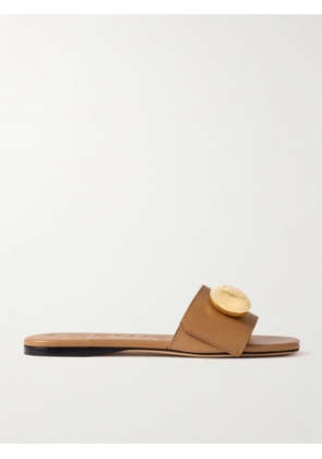 サンダル・ミュール Loewe Chalk Leather Pebble Slippers Loewe Chalk Leather Pebble Slippers | MILANSTYLE.COM