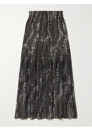 Missoni - Striped Metallic Jacquard-knit Maxi Skirt - Black - IT36,IT38,IT40,IT42,IT44,IT46,IT48