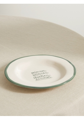 LAETITIA ROUGET - 20cm Ceramic Dessert Plate - White - One size