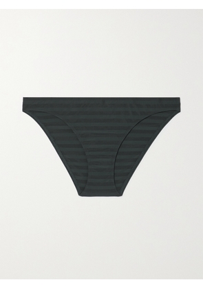 Eres - Backgammon Hasard Striped Bikini Briefs - Black - FR 38,FR 40,FR 42,FR 44