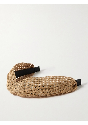 Eugenia Kim - Rosanna Metallic Woven Headband - Brown - One size