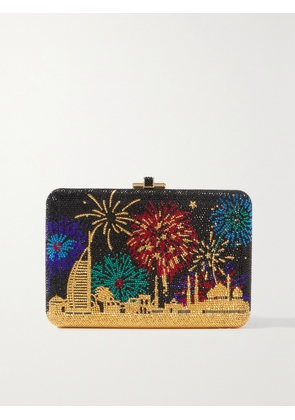 Judith Leiber Couture - Burj Al Arab Crystal-embellished Gold-tone Clutch - Black - One size