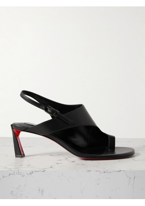 Christian Louboutin - Viva Condora 55 Leather Slingback Sandals - Black - IT36,IT36.5,IT37,IT37.5,IT38,IT38.5,IT39,IT39.5,IT40,IT40.5,IT41,IT41.5,IT42