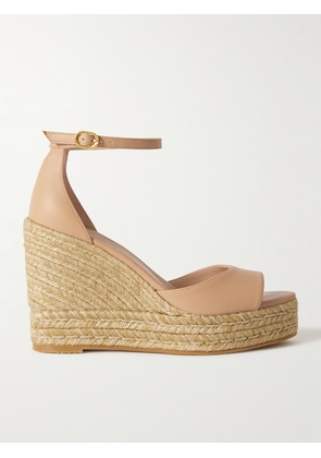 Stuart Weitzman - Nudistcurve Leather Espadrille Wedge Sandals - Neutrals - US5,US5.5,US6,US6.5,US7,US7.5,US8,US8.5,US9,US9.5,US10,US10.5,US11,US11.5,US12
