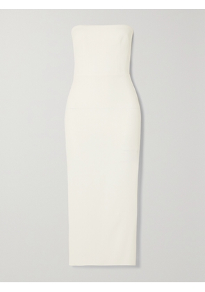 Alex Perry - Callan Strapless Crepe Midi Dress - White - UK 4,UK 6,UK 8,UK 10,UK 12,UK 14,UK 16,UK 18