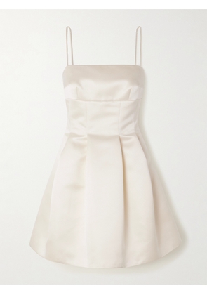 Emilia Wickstead - Gayla Duchesse-satin Mini Dress - Ivory - UK 4,UK 6,UK 8,UK 10,UK 12,UK 14,UK 16
