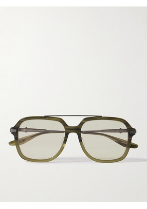 Barton Perreira - D. Ellis Aviator-style Acetate And Titanium Sunglasses - Gray - One size