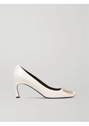 Roger Vivier - Belle Vivier Trompette Leather Pumps - White - IT34,IT34.5,IT35,IT35.5,IT36,IT36.5,IT37,IT37.5,IT38,IT38.5,IT39,IT39.5,IT40,IT40.5,IT41,IT41.5,IT42