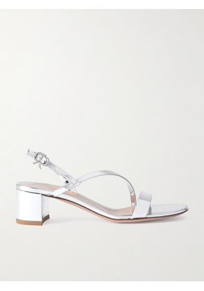 Gianvito Rossi - Betsey 45 Metallic Leather Sandals - Silver - IT36,IT36.5,IT37,IT37.5,IT38,IT38.5,IT39,IT39.5,IT40,IT40.5,IT41,IT41.5,IT42