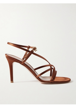 Gianvito Rossi - 85 Satin Sandals - Orange - IT36,IT36.5,IT37,IT37.5,IT38,IT38.5,IT39,IT39.5,IT40,IT40.5,IT41,IT41.5,IT42
